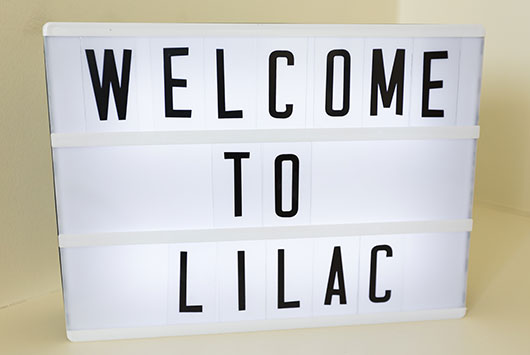 lilac house sign